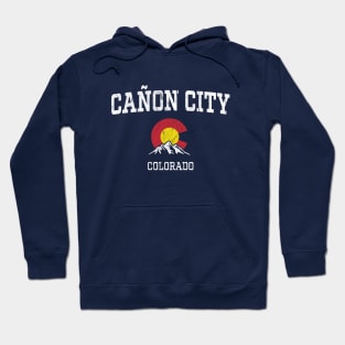 Canon City Colorado CO Vintage Athletic Mountains Hoodie